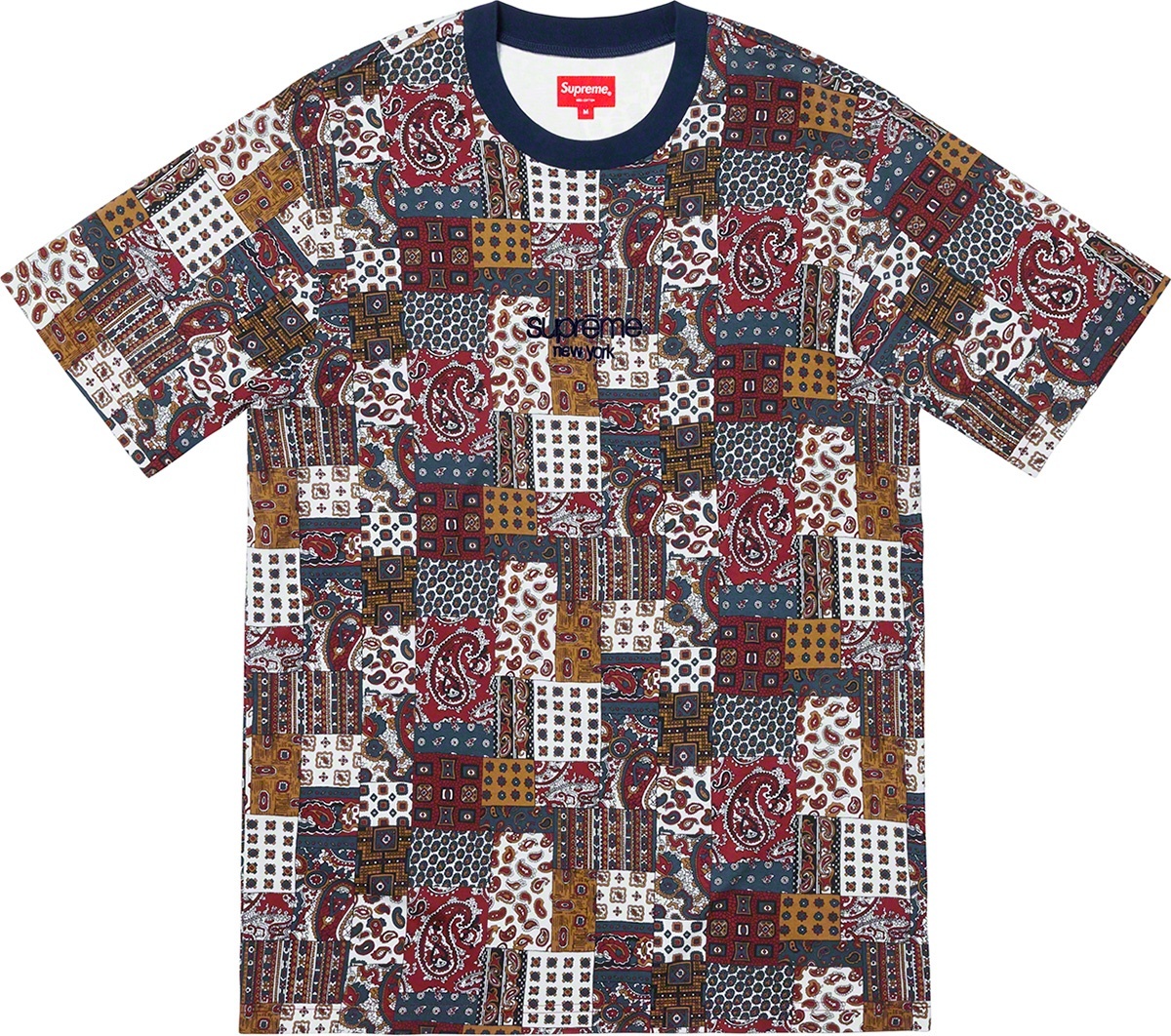Patchwork Paisley S/S Top view 2